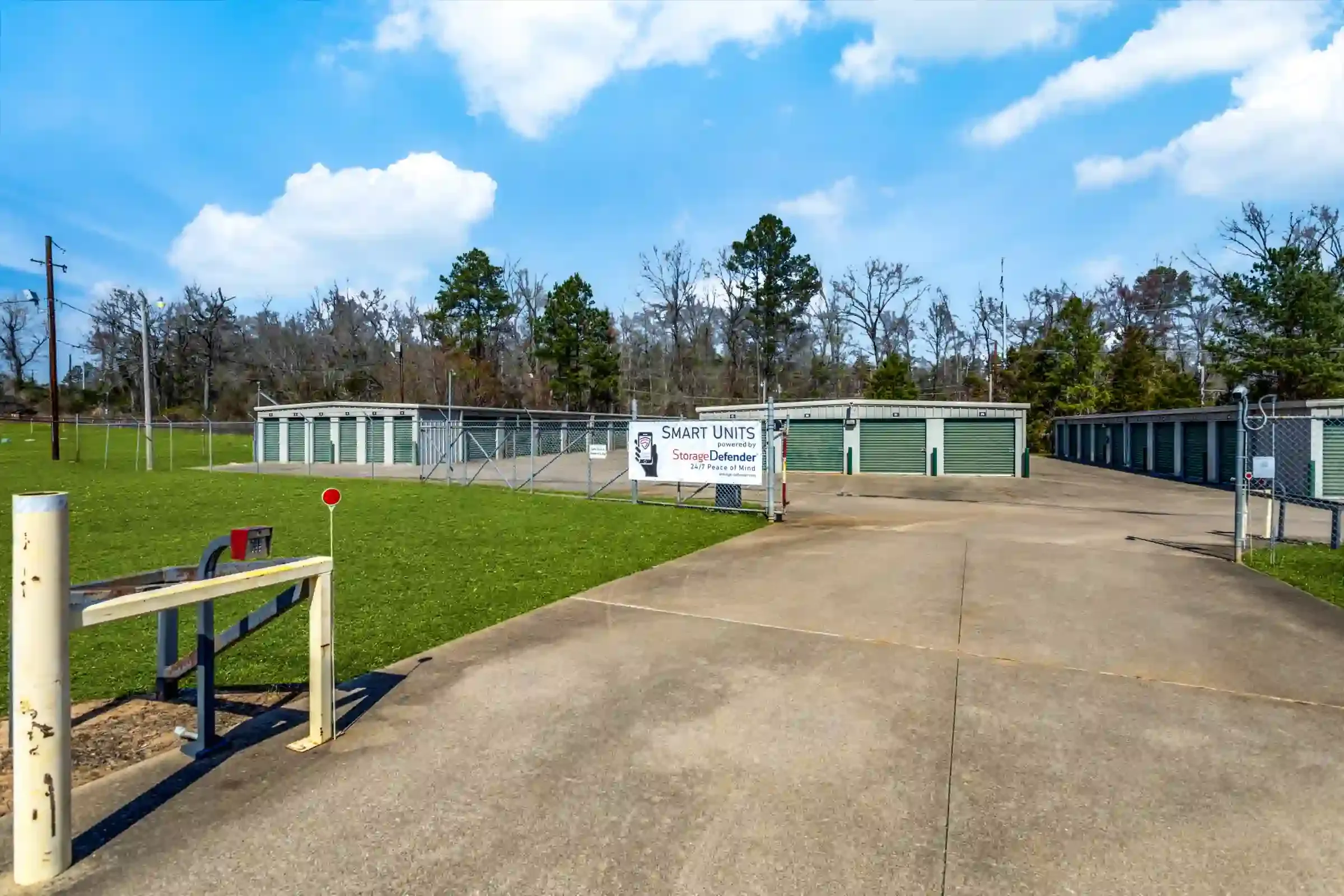 gated entry to storage units
