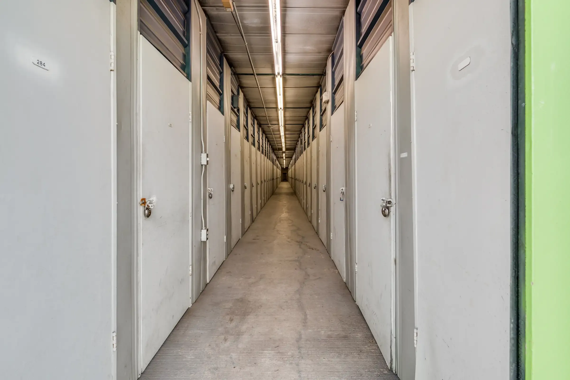 inside storage facility