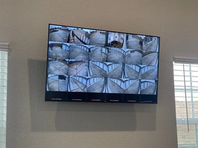 security camera tv inside office area Christian Road Storage