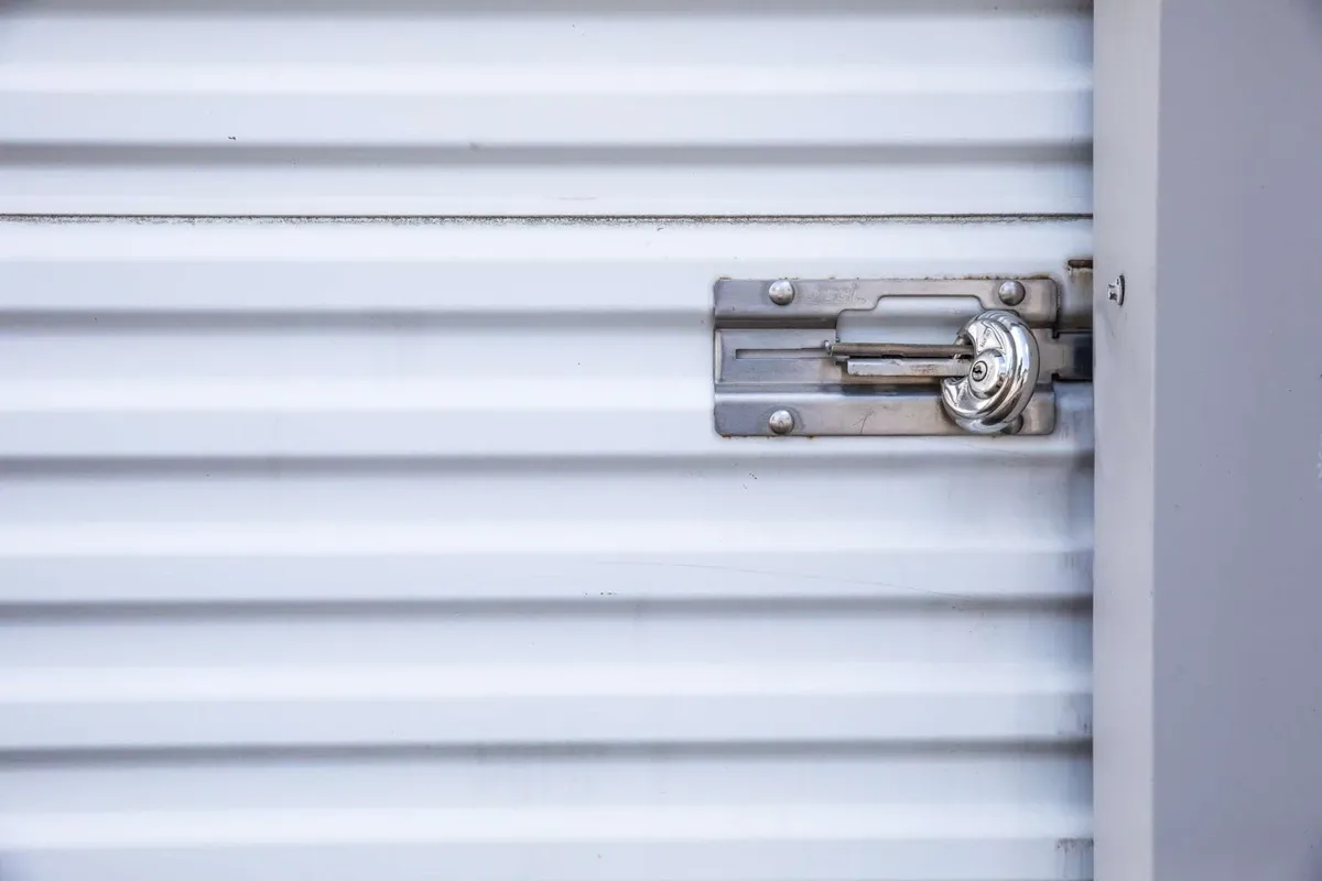locked self storage unit
