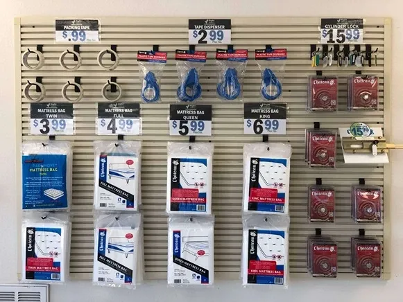 packing supplies at front office