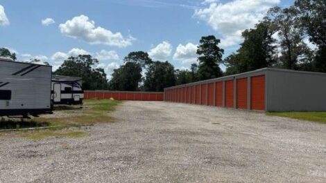 outdoor storage with drive up access